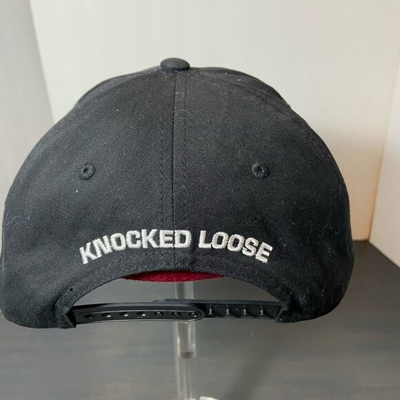 Knocked Loose Logo Snapback Hat – Black – Embroidered KL Design - Picture 2 of 5